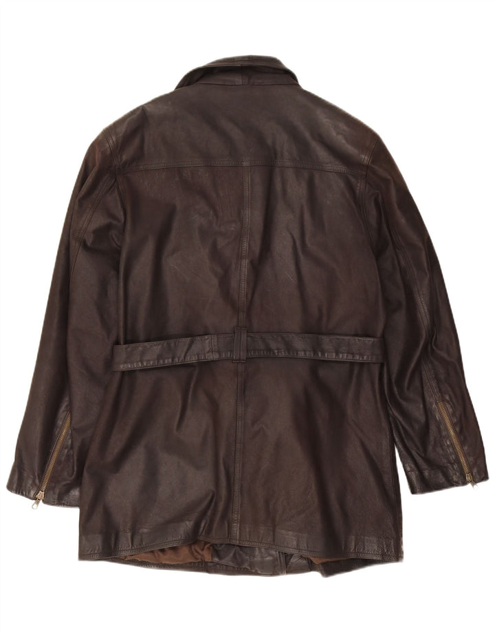 Giacca in Pelle Donna Alta Moda Firenze IT 46 Large Pelle Marrone