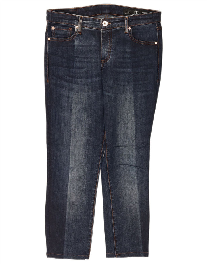 ARMANI EXCHANGE Jeans da donna J01 Crop super skinny W29 L23 Blu navy