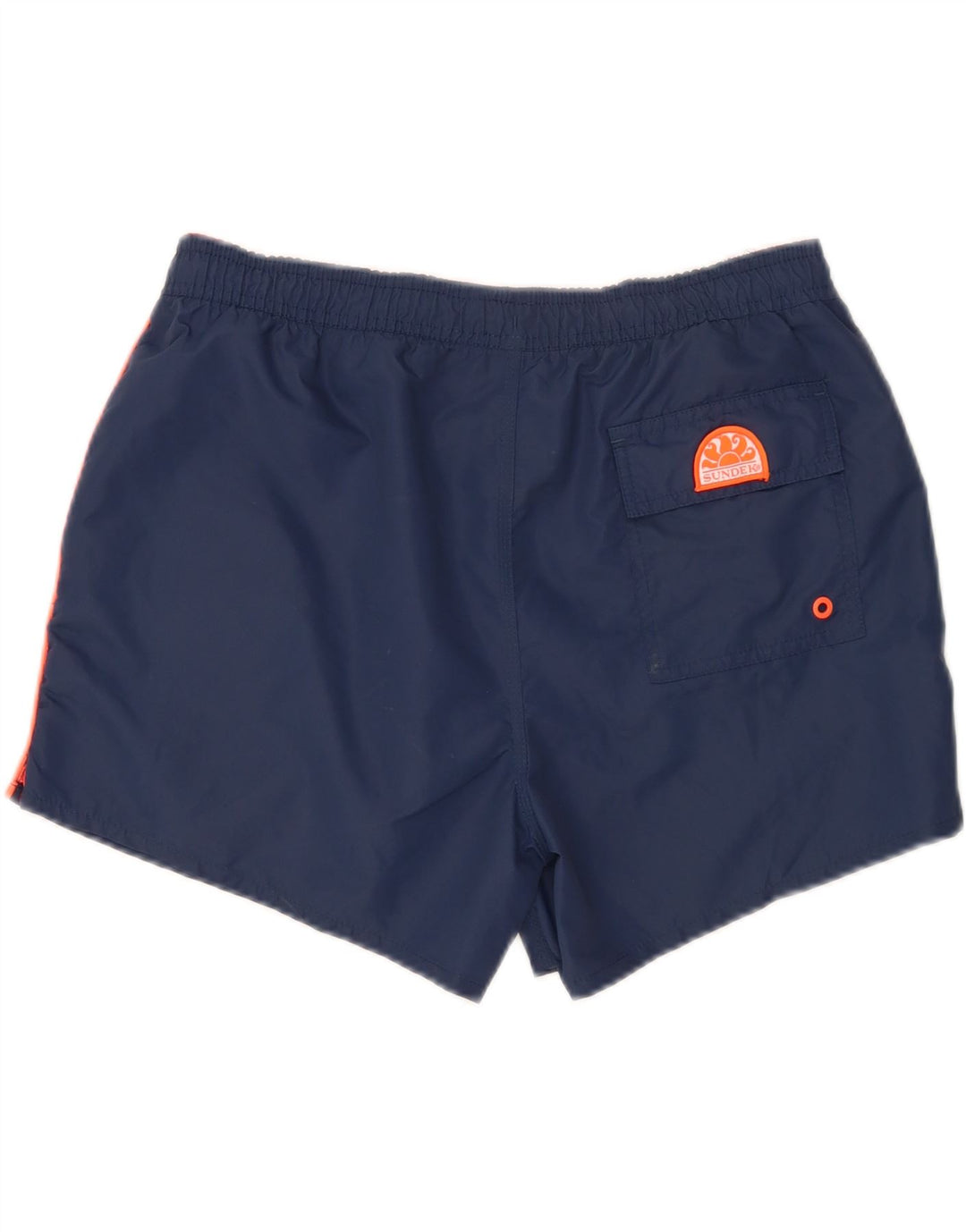 Pantaloncini da bagno da uomo Sundek grandi in nylon blu navy