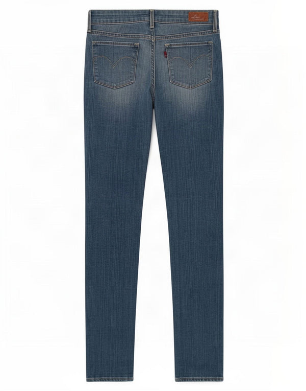 Jeans skinny leggermente curvy da donna Levi's W28 L31 cotone blu