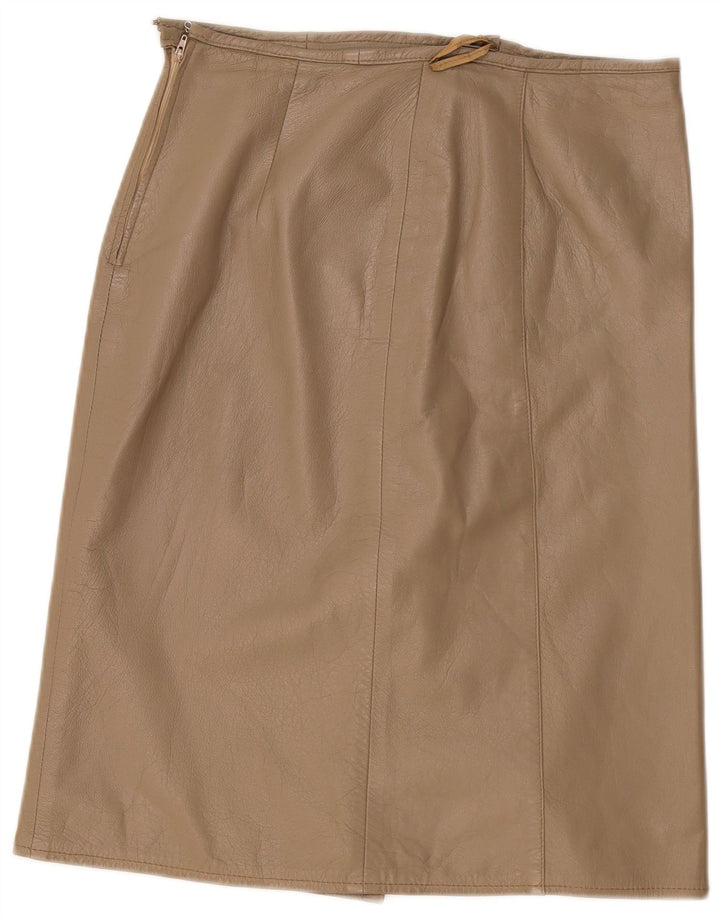 Gonna longuette vintage da donna W34 grande beige