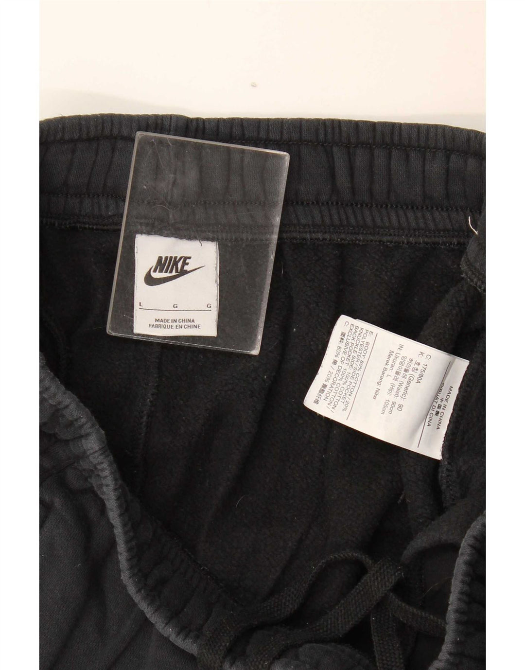 Pantaloni da tuta da uomo Nike Joggers grandi in cotone nero