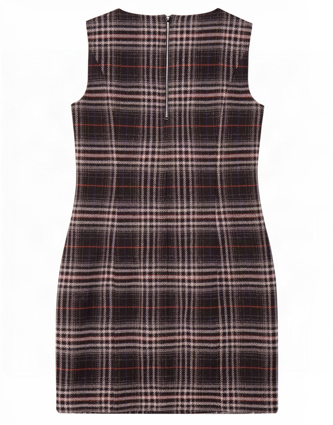 Abito a trapezio senza maniche da donna Marks & Spencer UK 12 Mdium Plaid nero