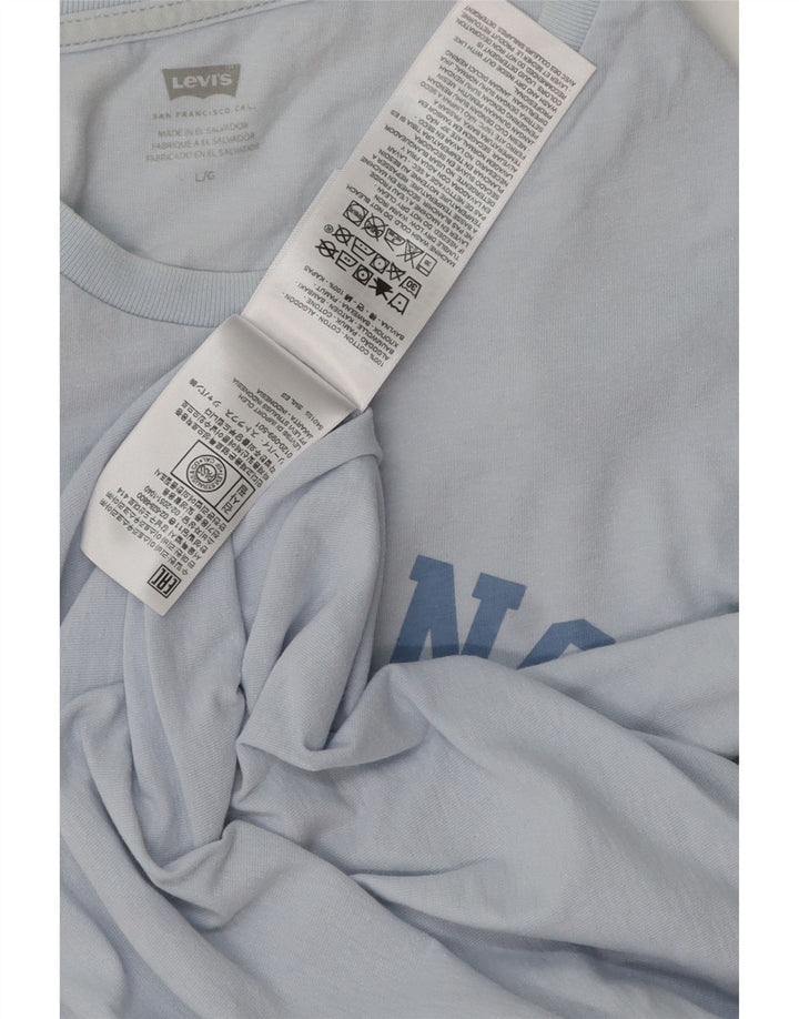 T-shirt grafica da uomo Levi's Top grande in cotone blu