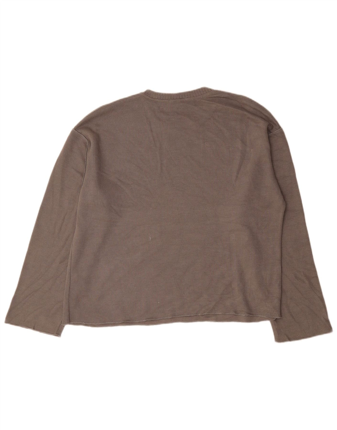 Top oversize da donna Zara a maniche lunghe UK 14 Marrone medio