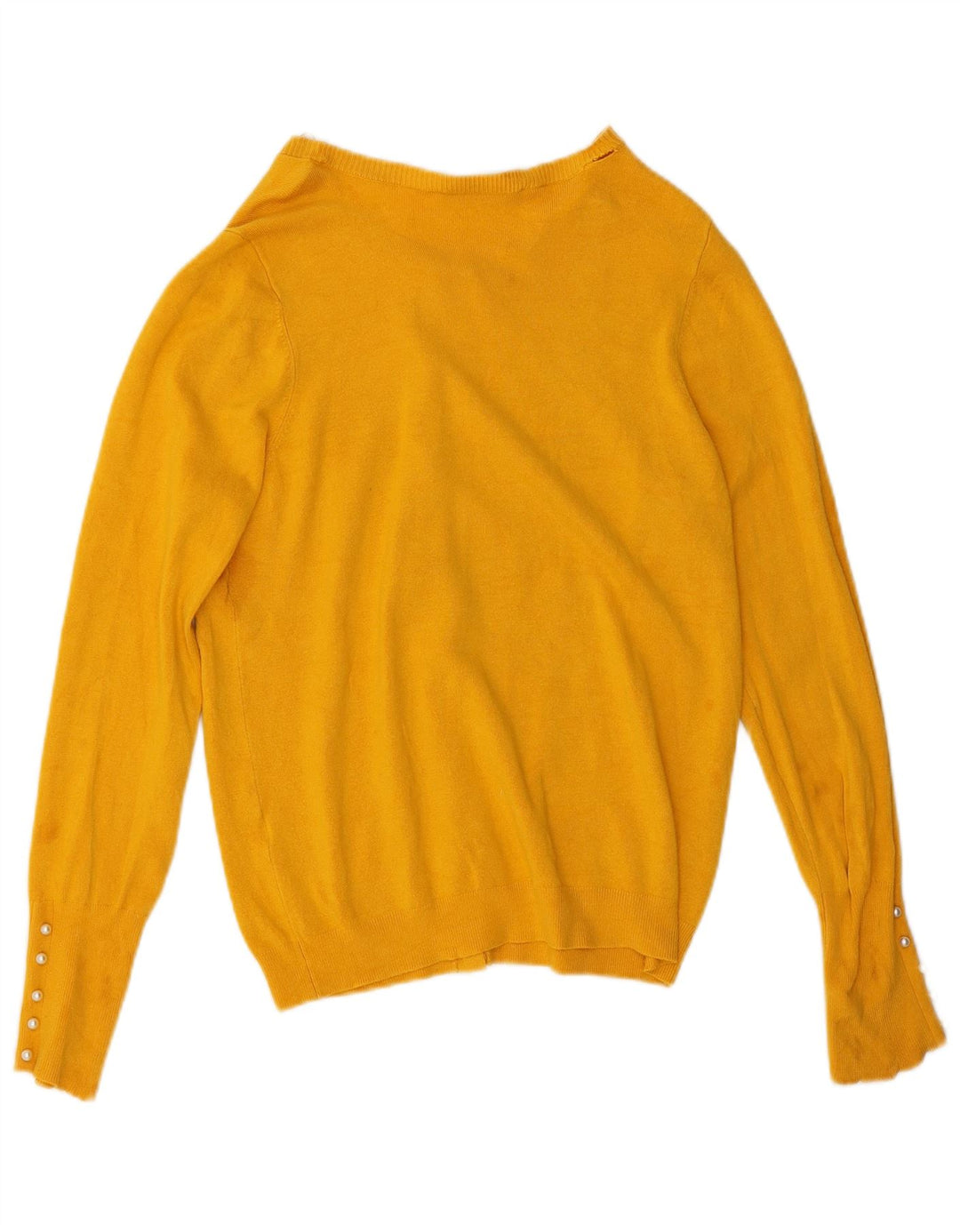 Maglione cardigan da donna Zara UK 16 grande giallo