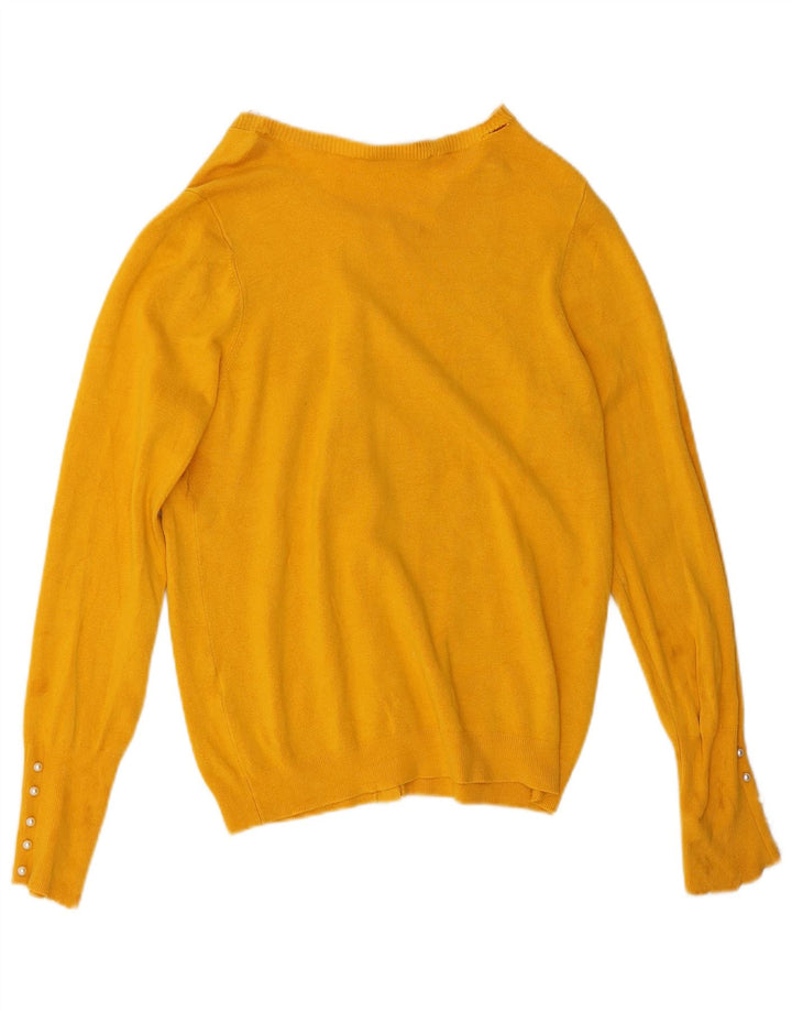 Maglione cardigan da donna Zara UK 16 grande giallo
