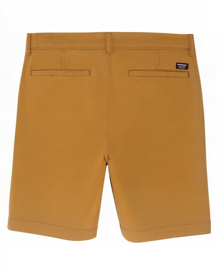 Pantaloncini chino slim da uomo Superdry W30 cotone beige medio