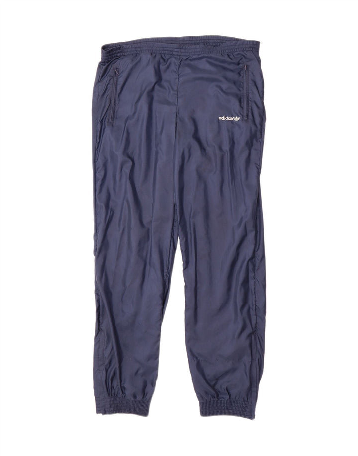ADIDAS Mens Tracksuit Trousers Joggers Size 40/42 Medium  Navy Blue Vintage Adidas and Second-Hand Adidas from Messina Hembry 