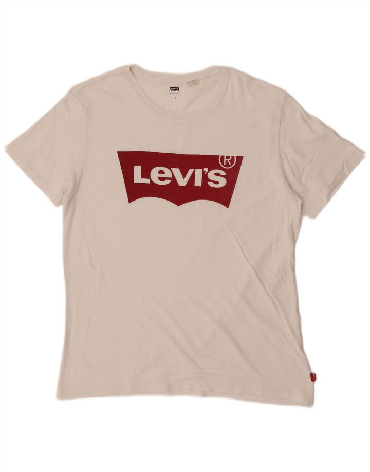 T-shirt grafica da uomo Levi's Top grande bianca