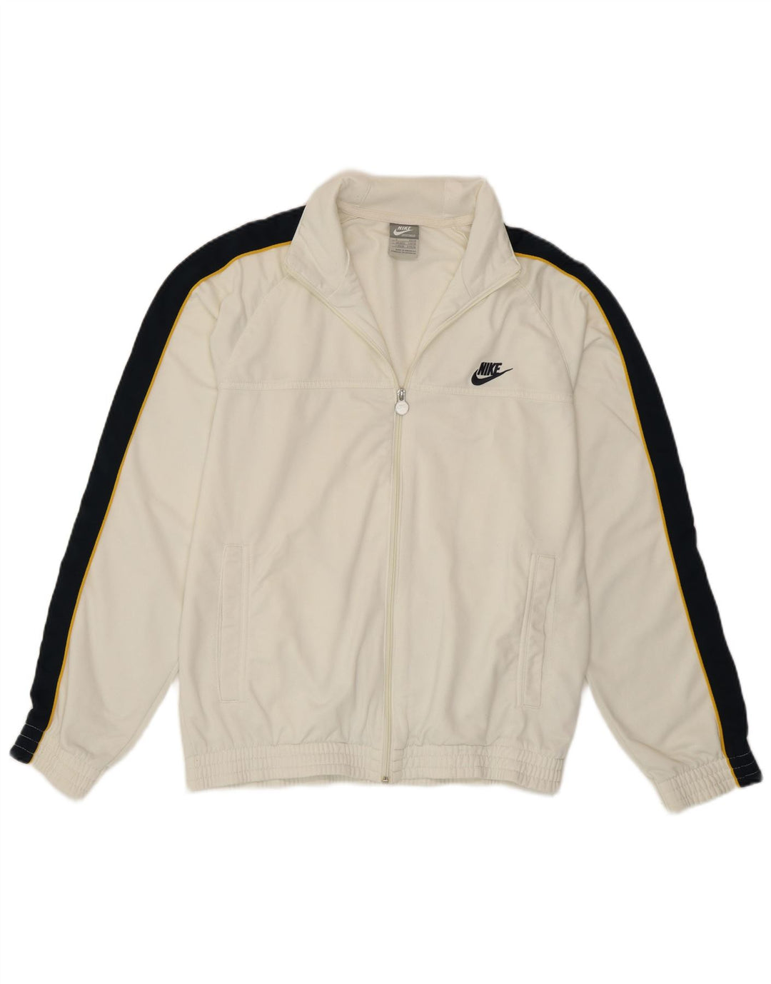 Giacca da ginnastica Nike da uomo con vestibilità regolare, piccola, colore bianco, colore sportivo