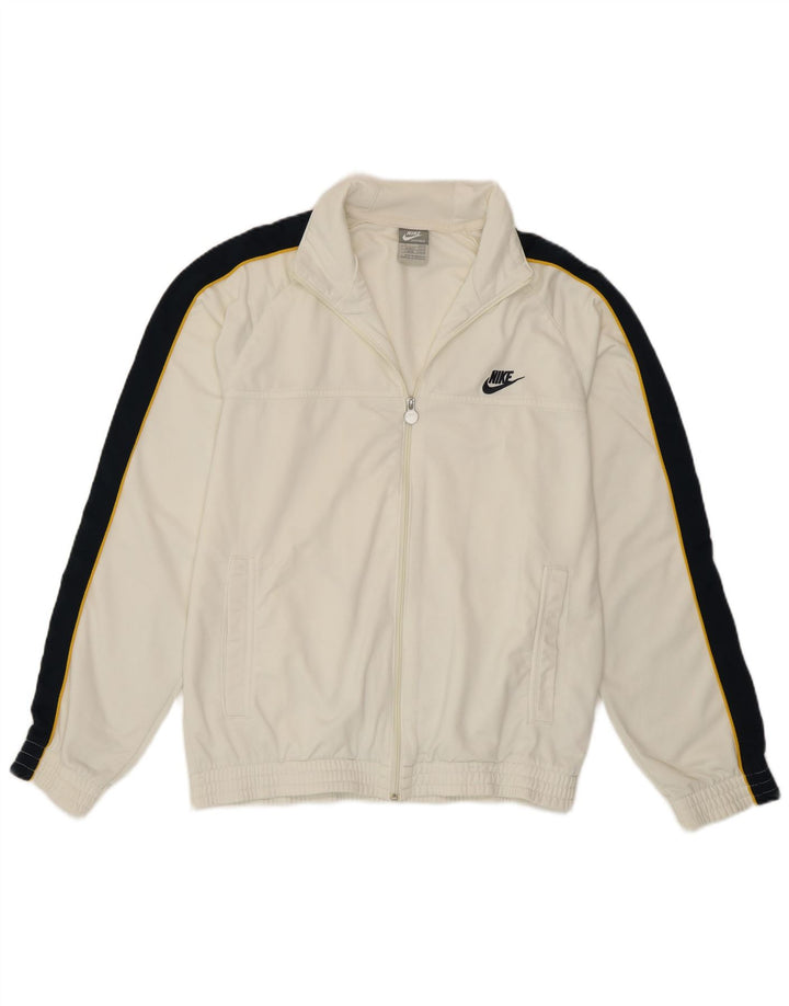 Giacca da ginnastica Nike da uomo con vestibilità regolare, piccola, colore bianco, colore sportivo