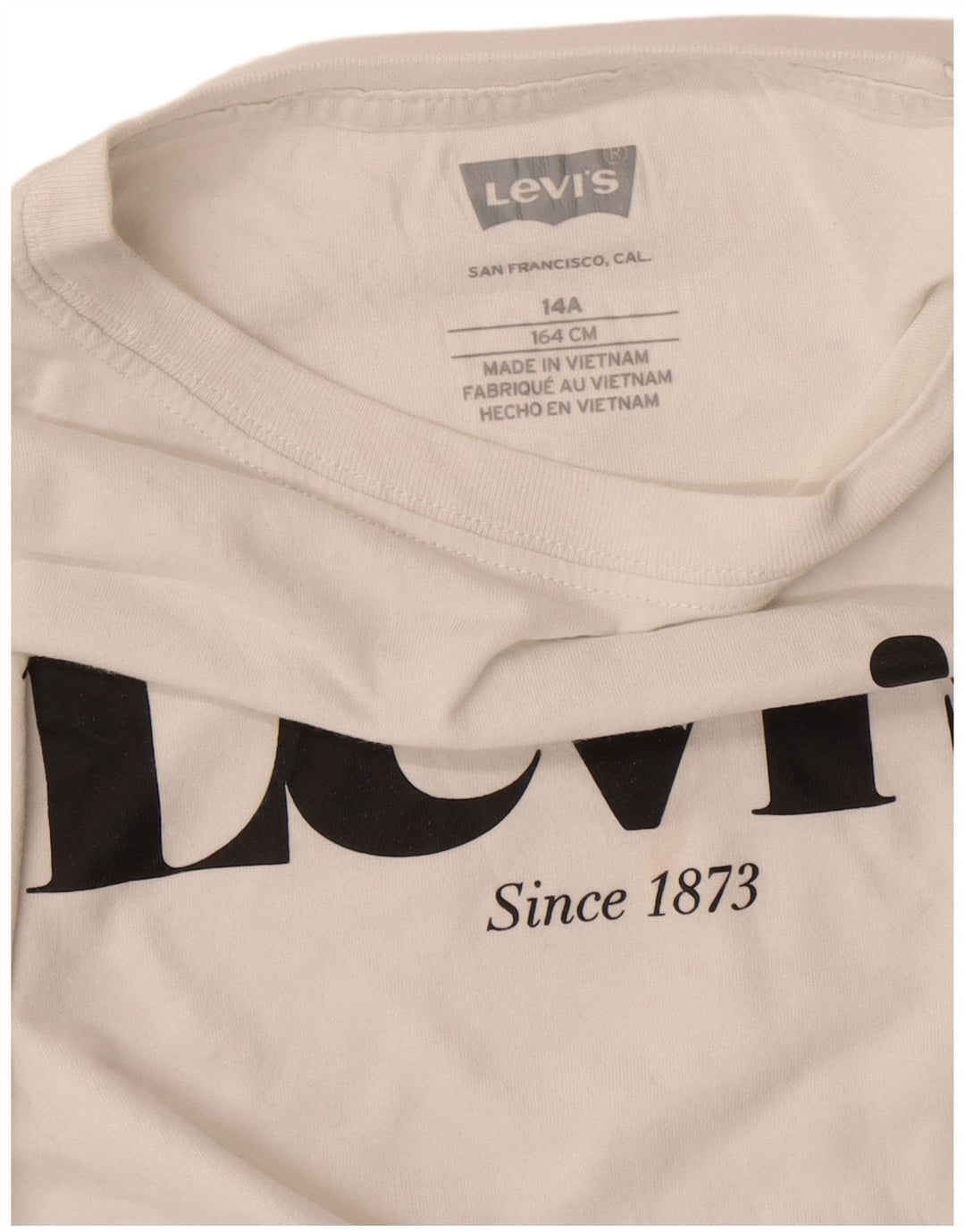 Maglietta grafica Levi's per ragazzi, 13-14 anni, bianca