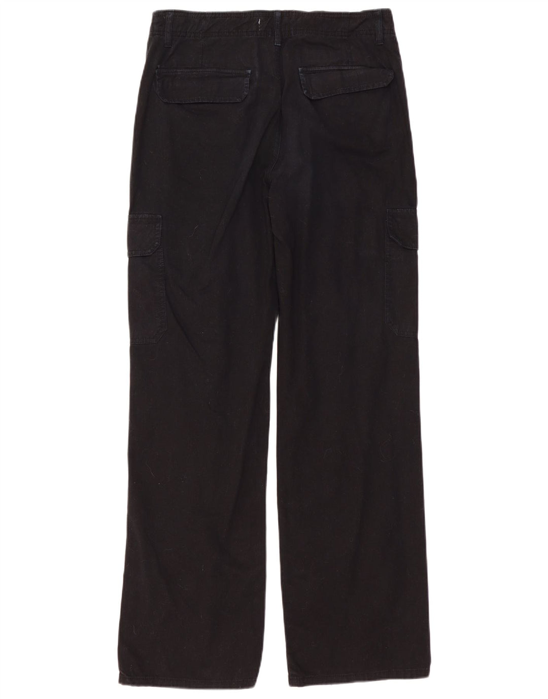 Pantaloni cargo dritti da donna ZARA EU 40 medi W30 L31 neri