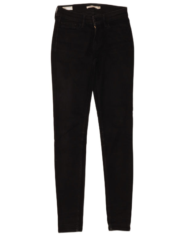 Jeans Levi's da donna 710 super skinny W27 L32 cotone nero