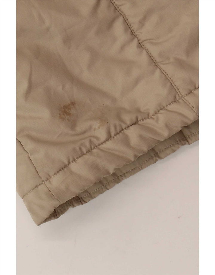 Cappotto imbottito con cappuccio da donna Jack Wolfskin UK 12/14 Poliestere beige medio