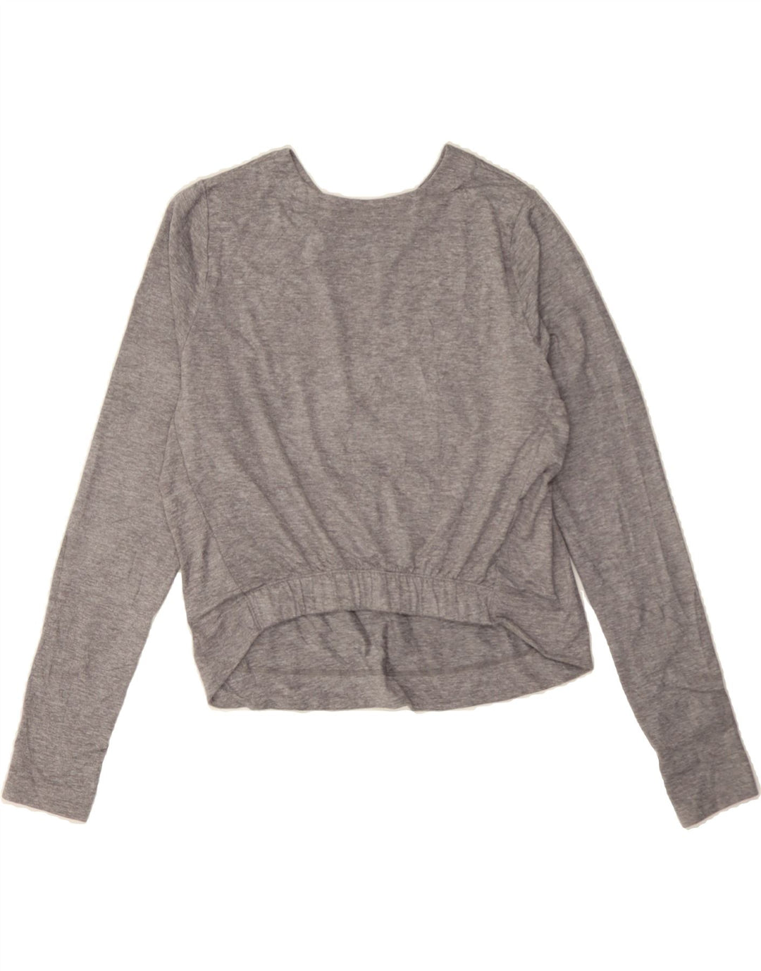 NIKE Womens Crop Graphic Sweatshirt Jumper UK 16 Large Grey Polyester Vintage Nike and Second-Hand Nike from Messina Hembry 