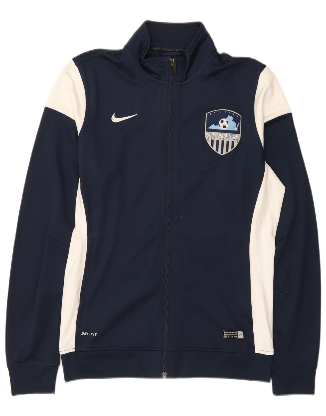 Giacca da tuta Nike Dri Fit da uomo, color block medio blu navy