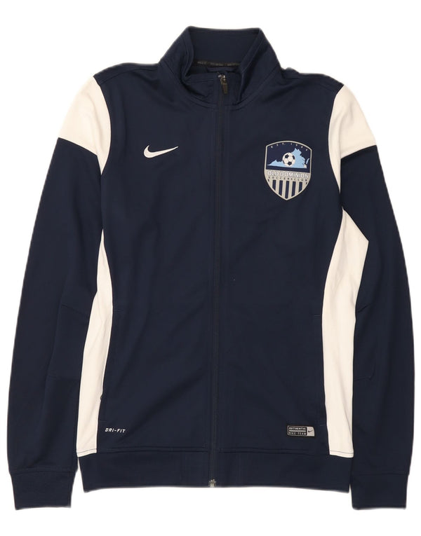 Giacca da tuta Nike Dri Fit da uomo, color block medio blu navy