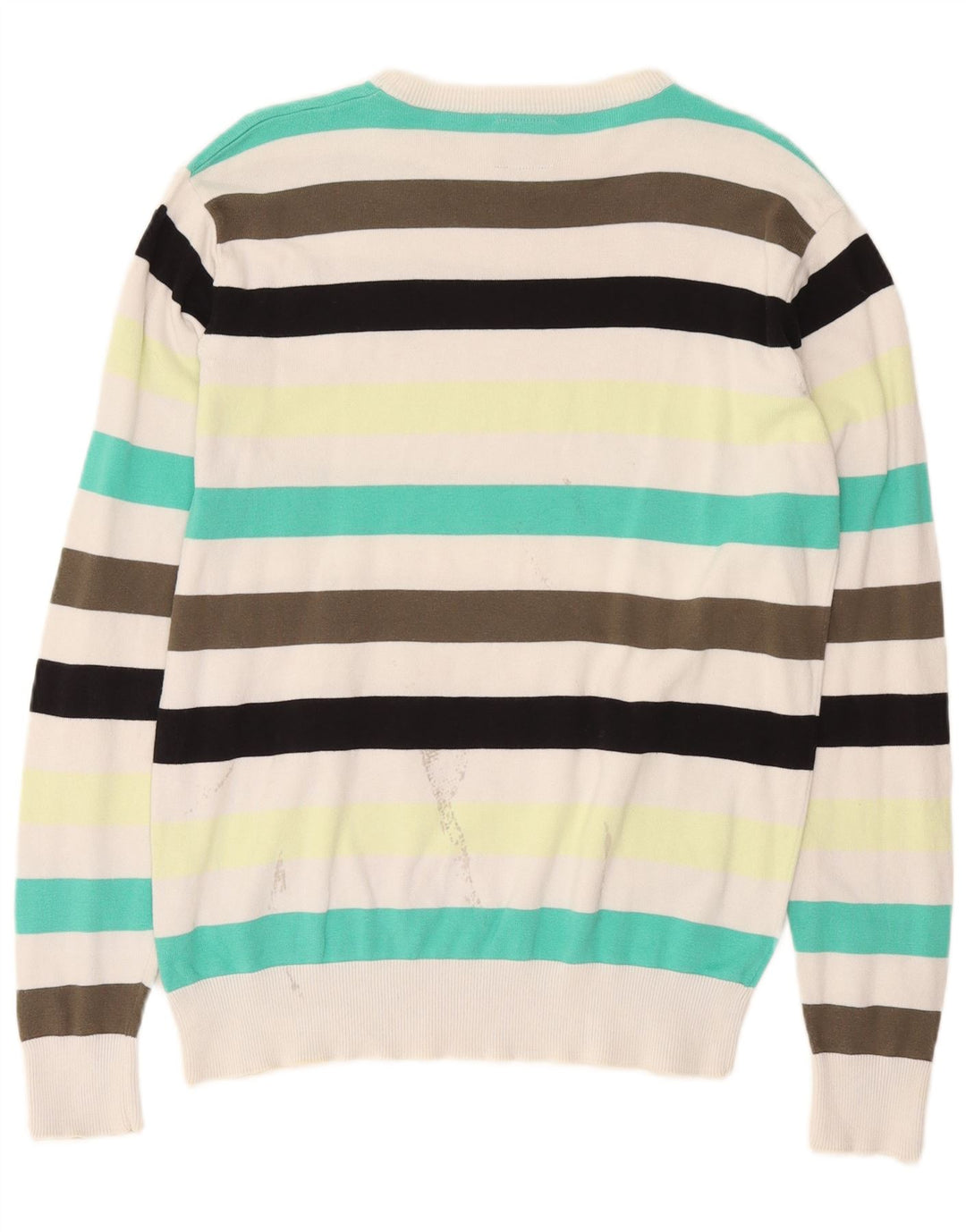 Jack & Jones Maglione girocollo da uomo a righe grandi multicolori