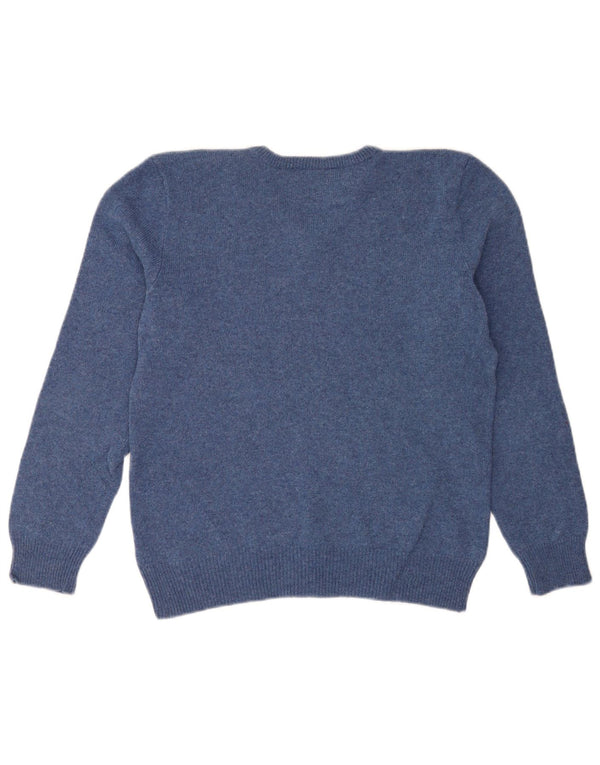 Polo Ralph Lauren Maglione da donna con scollo a V UK 14 Blu medio