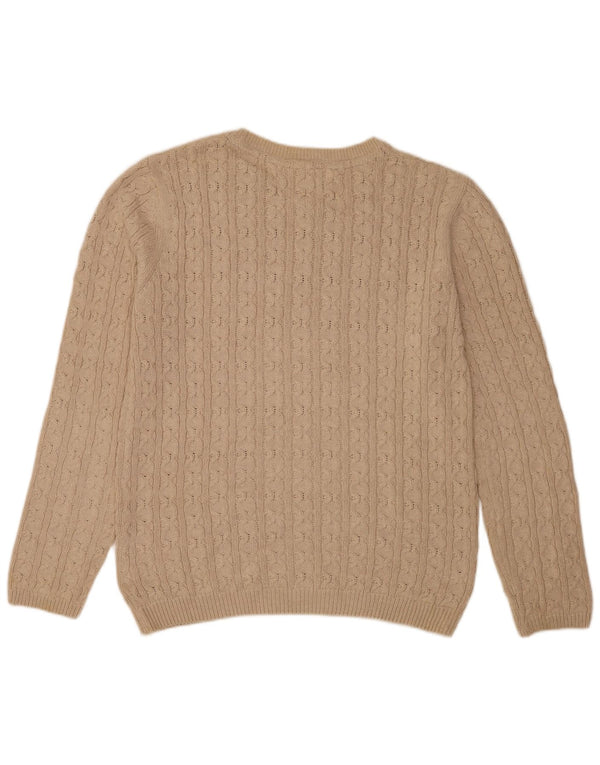 Maglione maglione girocollo da uomo Tommy Hilfiger grande classico beige
