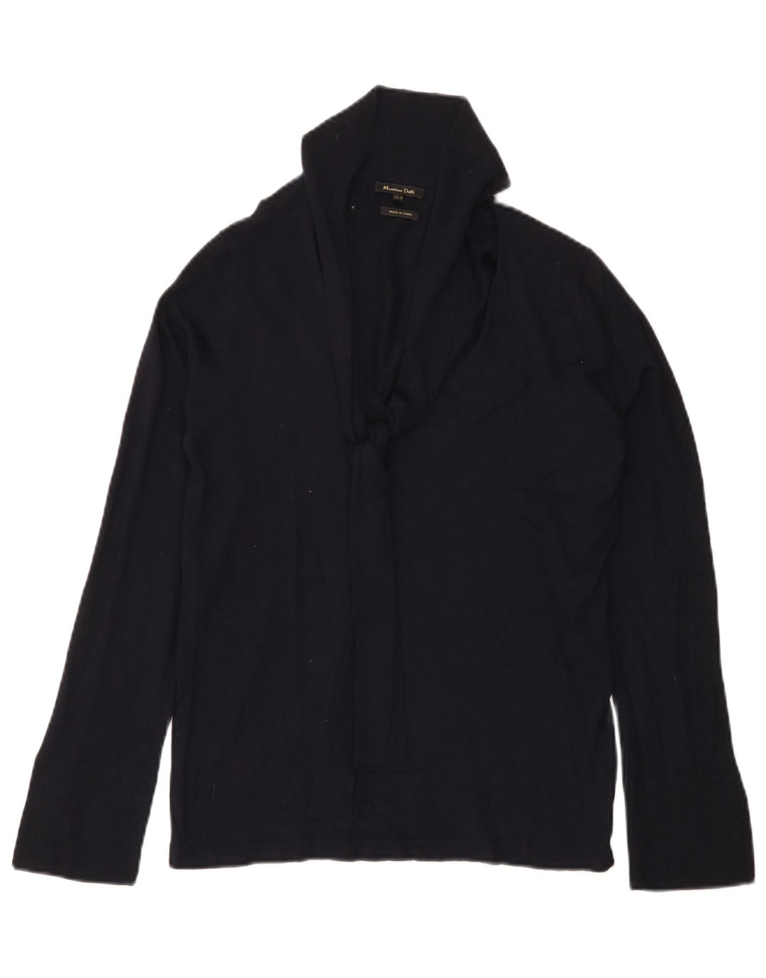 Massimo Dutti Maglione da donna con collo a scialle UK 12 Medio Blu navy