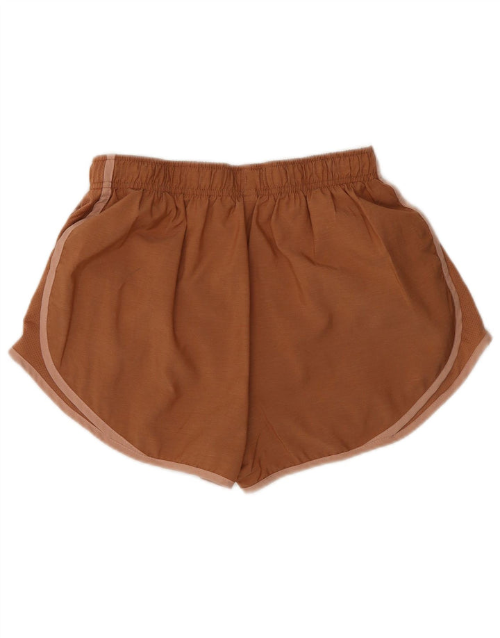 Pantaloncini sportivi Nike da donna UK 12 poliestere marrone medio