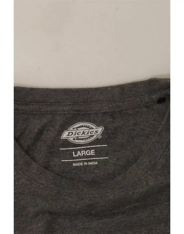 DICKIES Maglietta da Uomo Taglia Large Grigia