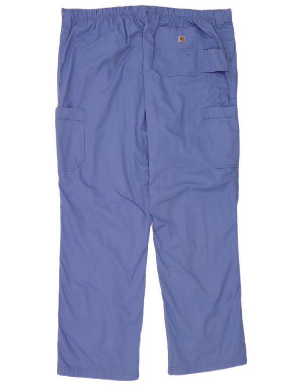Pantaloni cargo dritti da uomo Carhartt 2XL W44 L33 cotone blu