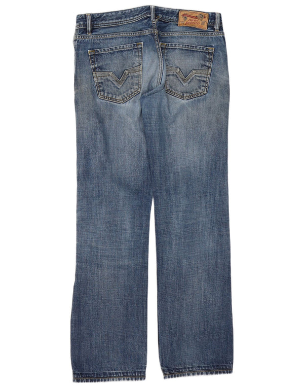 Jeans dritti regolari da uomo Diesel Larkee W32 L34 in cotone blu