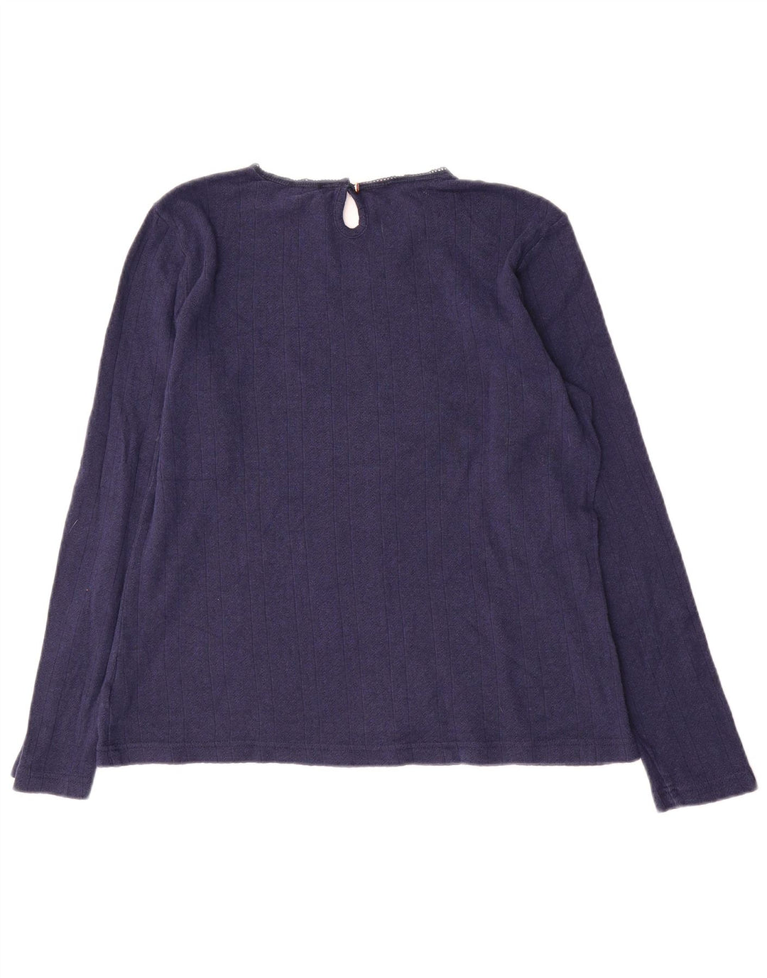 Joules Top da donna a maniche lunghe UK 16 Large Blu Navy in cotone