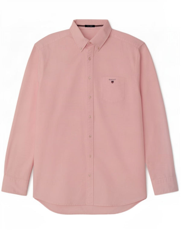 Gant Camicia da uomo vestibilità regolare taglia 41/42 16 1/2 grande cotone rosa