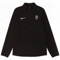 Top della tuta da ginnastica Nike da uomo con collo e zip, piccolo, in poliestere nero