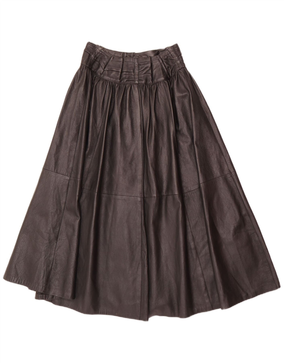 Gonna svasata in pelle a vita alta da donna Avedon W24 piccola nera