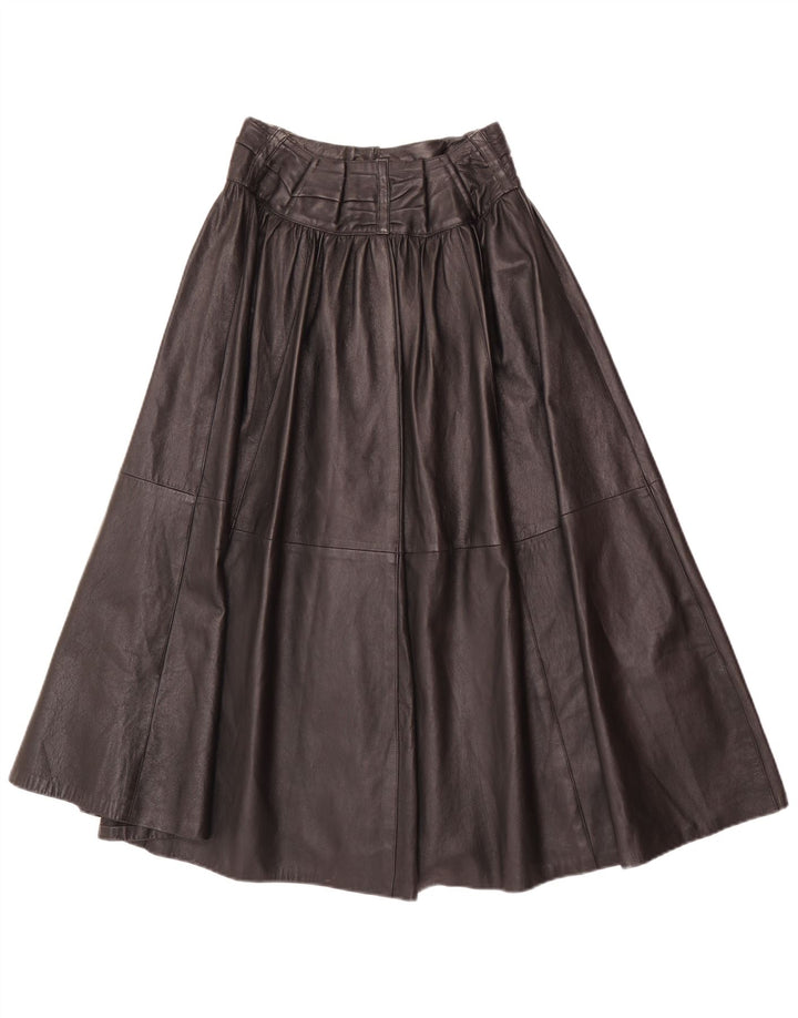 Gonna svasata in pelle a vita alta da donna Avedon W24 piccola nera