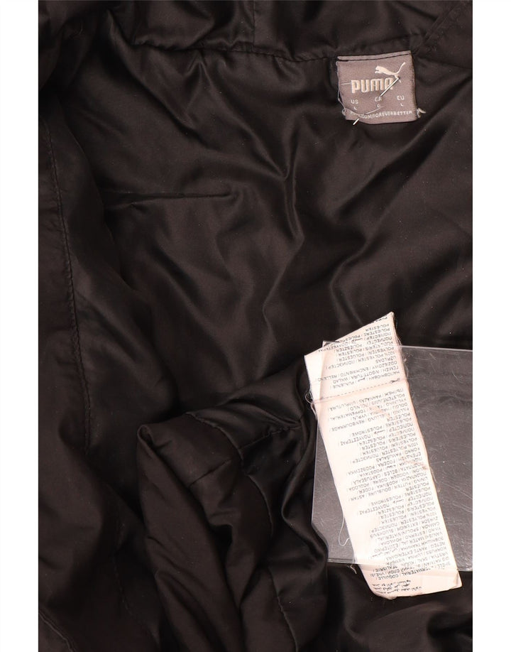 Giacca imbottita con cappuccio da donna Puma UK 16 grande poliestere nero