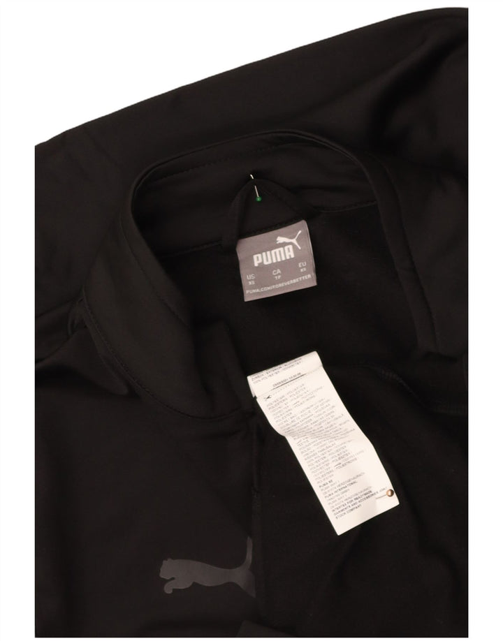 PUMA Mens Tracksuit Top Jacket XS Black Polyester