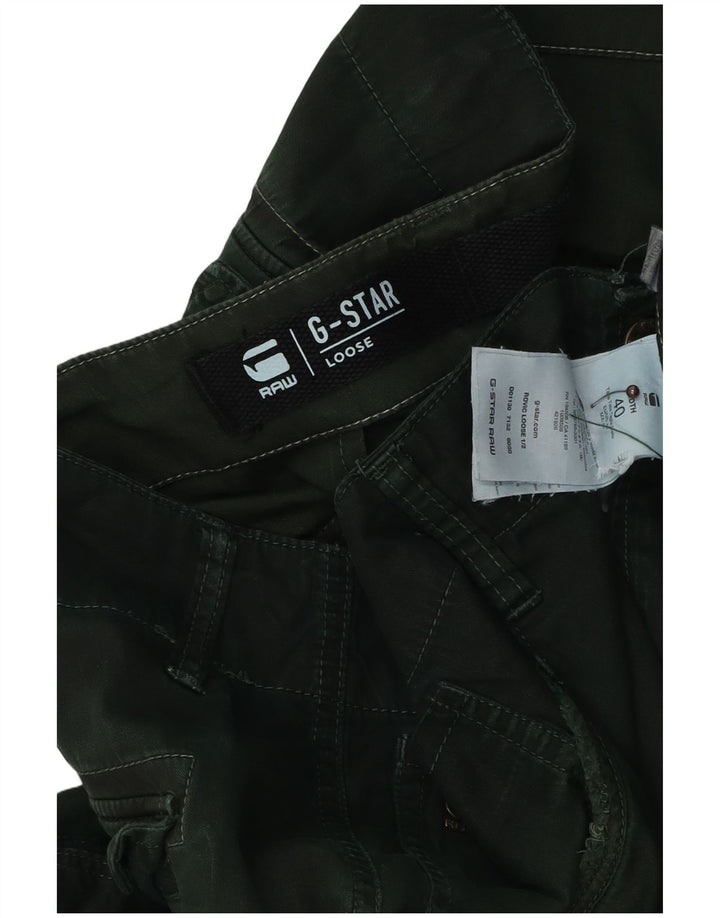 Pantaloncini cargo larghi da uomo G-STAR W40 XL cotone verde