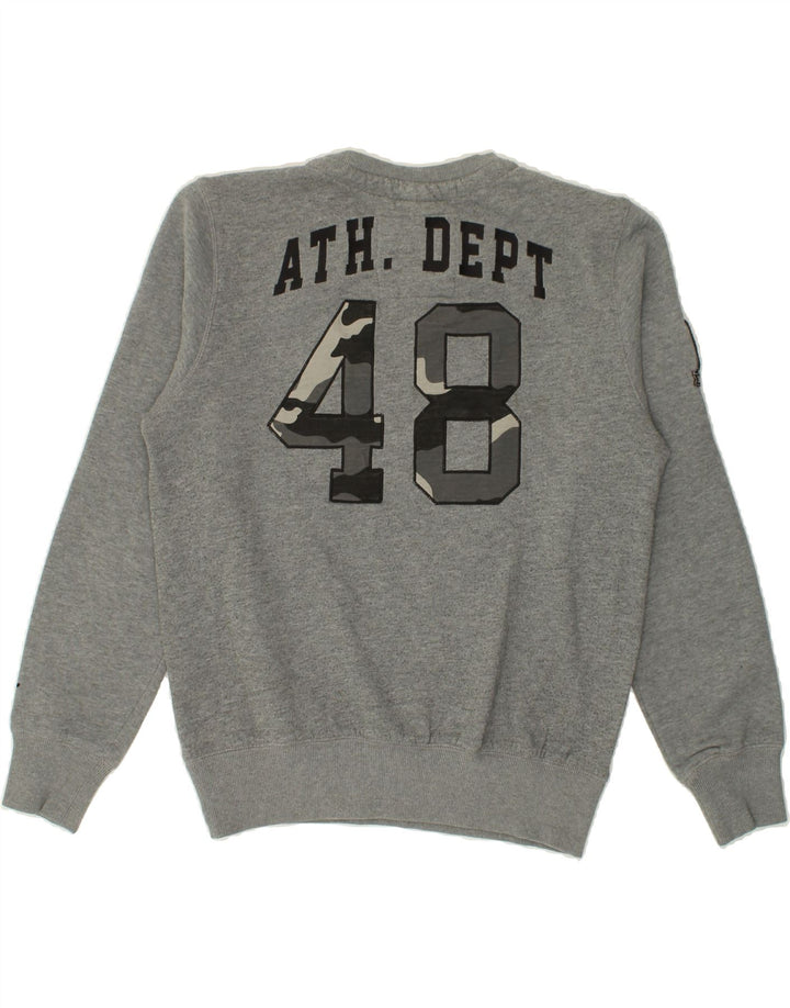 PUMA Mens Graphic Sweatshirt Jumper Medium Grey Vintage Puma and Second-Hand Puma from Messina Hembry 
