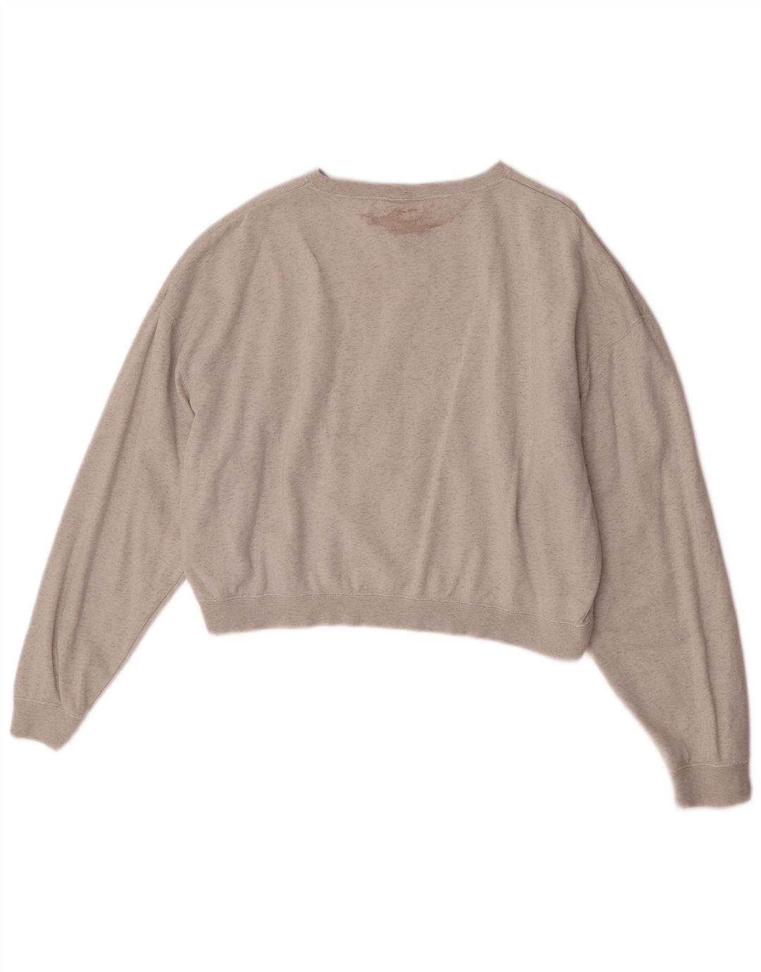 Felpa corta oversize da donna Nike UK 14 grigio medio a righe