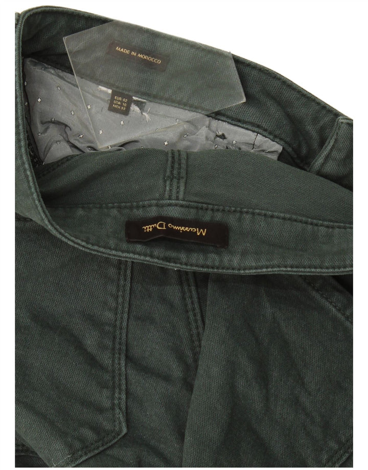 Jeans dritti da donna Massimo Dutti EU 42 Large W32 L28 Verde