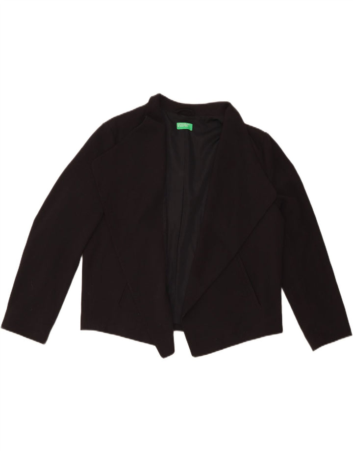 Giacca Bolero da donna BENETTON UK 16 grande poliestere nero