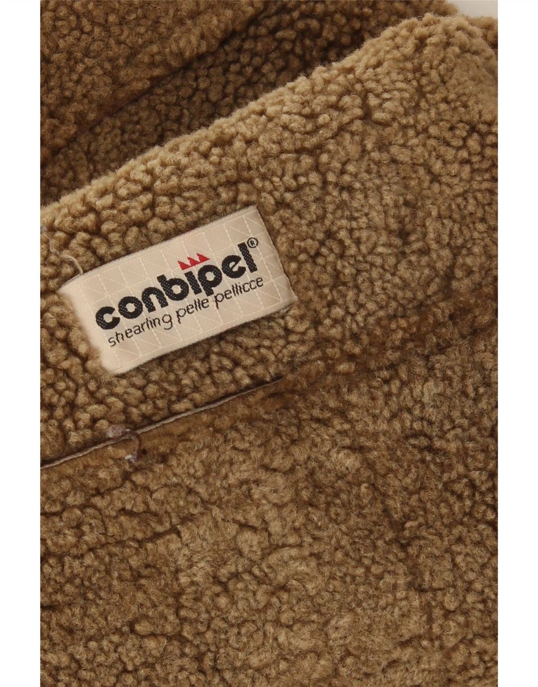Cappotto in shearling da donna Conbipel UK 14 grande marrone
