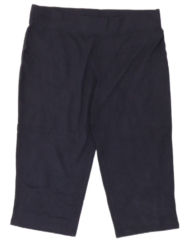 Pantaloni da tuta Capri da donna Marks & Spencer UK 12 Medio Blu Navy