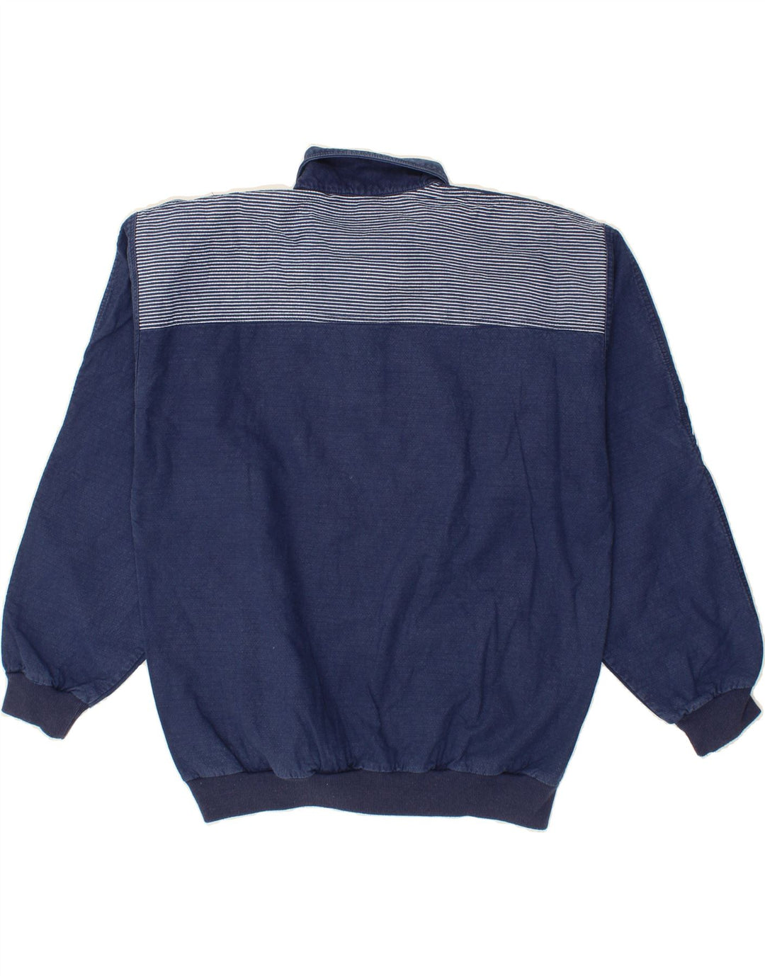 Felpa da uomo a collo alto VINTAGE IT 50 media blu navy a righe