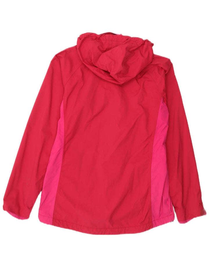 Giacca antipioggia da donna con cappuccio Berghaus UK 12 Nylon color block rosa medio