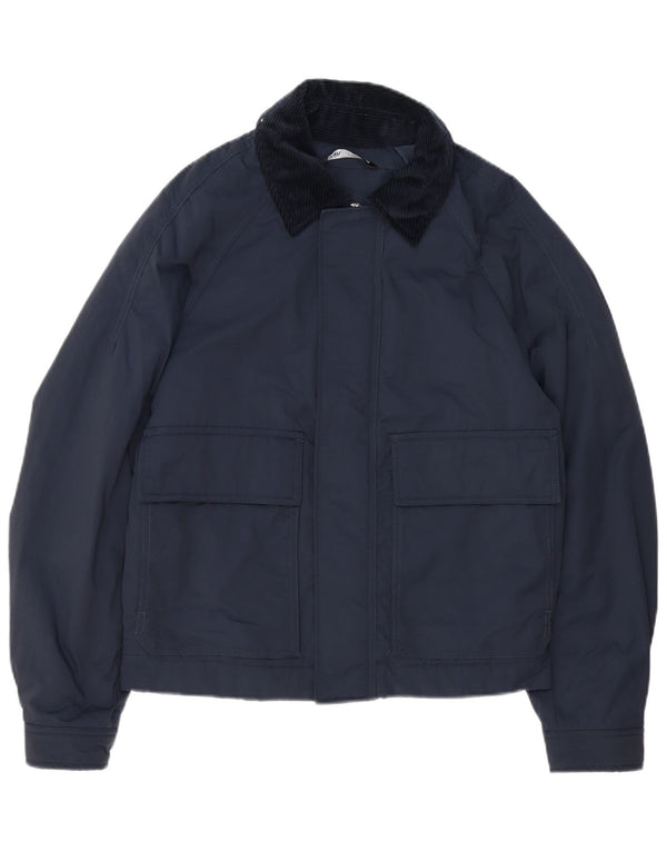 Giubbotto bomber da uomo Zara UK 36 Small Poliestere color block blu navy