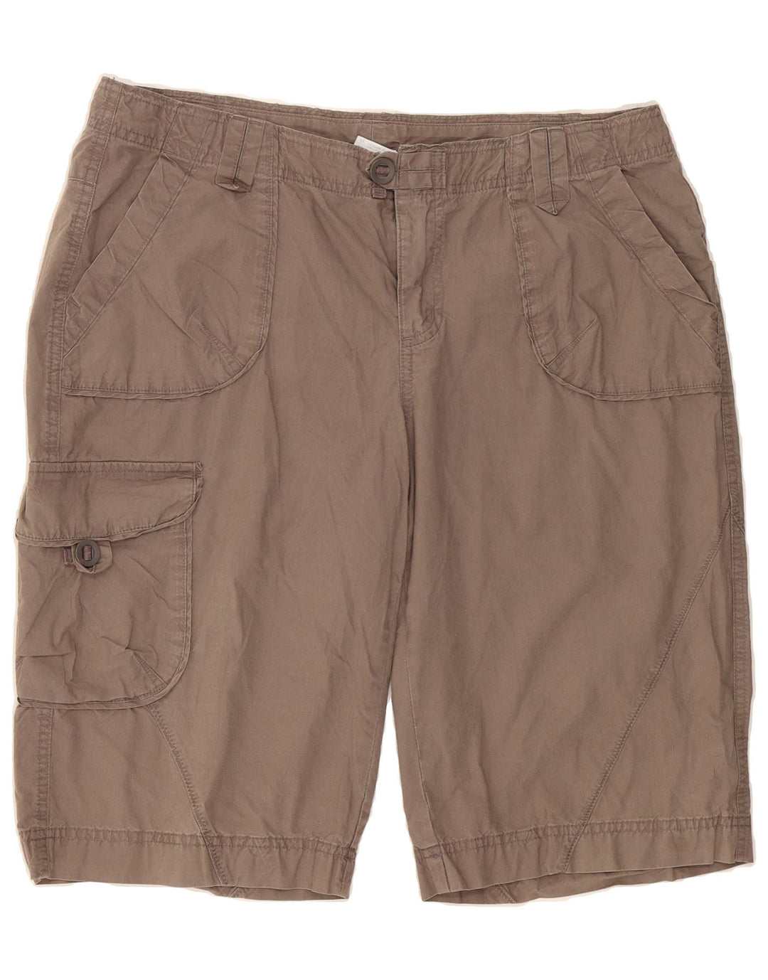 COLUMBIA Womens Cargo Shorts US 12 Large W34  Brown Cotton Vintage Columbia and Second-Hand Columbia from Messina Hembry 