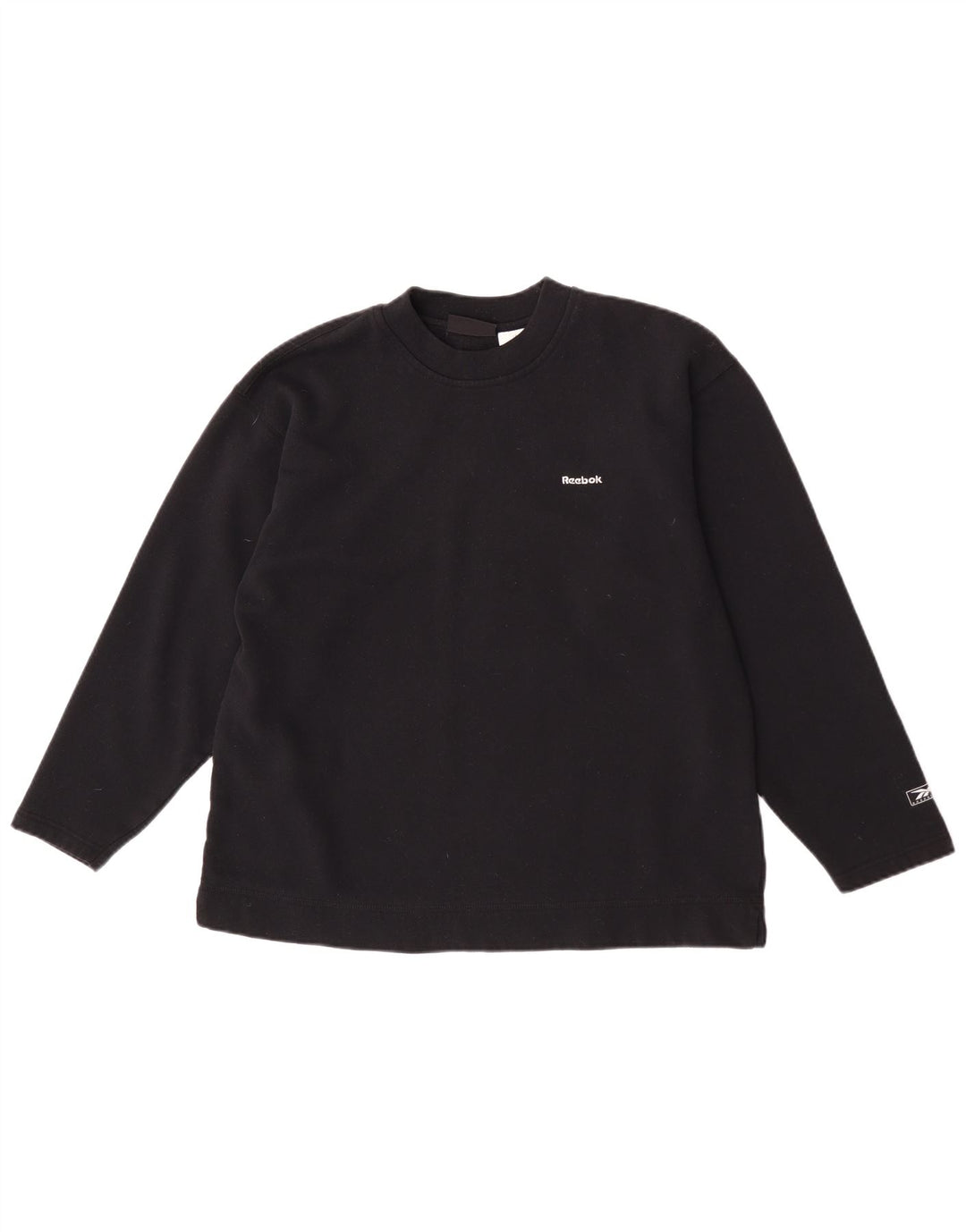 Felpa da donna Reebok Jumper UK 12 Medium Nero Poliestere